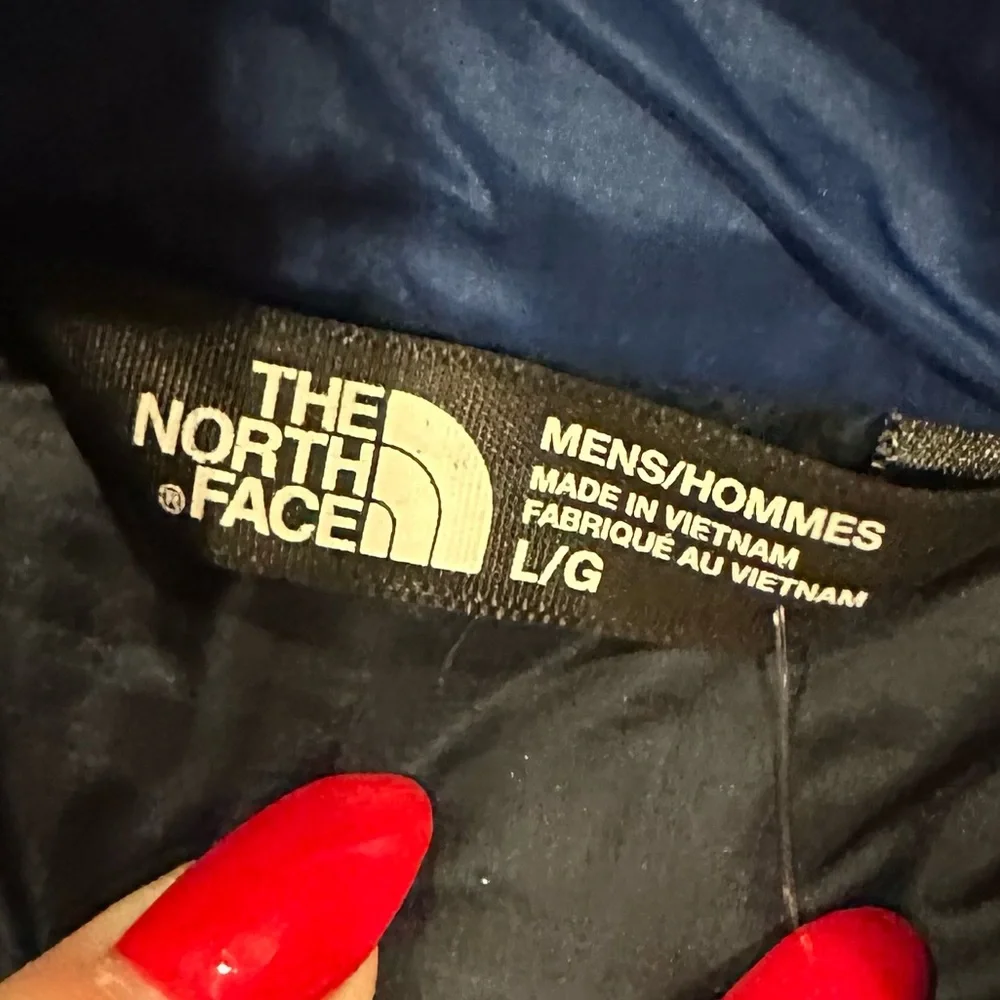 The North Face Men's Thermoball Packable Blue Black Puffer Jacket L